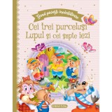 Cumpara ieftin Doua povesti incantatoare, Cei trei purcelusi, Lupul si cei sapte iezi