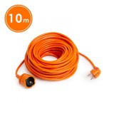 Cordon prelungitor Delight H05VV-F 3x1.5 mm&sup2; CEE 7/7, 10/16 A, 250V AC, 50Hz, 10 metri, Portocaliu