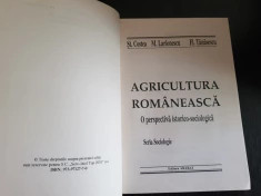 Agricultura Romaneasca O Perspectiva istorico-sociologica St Costea M Larionescu