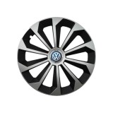 Set 4 Capace Roti 14 inchi (R14) Fame Gri-Negru, Compatibile Cu Volkswagen