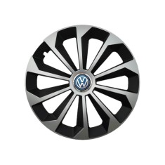 Set 4 Capace Roti 14 inchi (R14) Fame Gri-Negru, Compatibile Cu Volkswagen