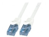 Cabluri patch U/UTP 6a litat CCA PVC alb 10m 26AWG, Logilink