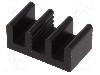 Radiator extrudat, aluminiu, 8mm x 14mm, neagra, FISCHER ELEKTRONIK - ICKSMDM8SA foto