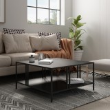 Masuta cafea Kumlinge 40x80x80cm metal negru [en.casa] HausGarden Leisure, [en.casa]