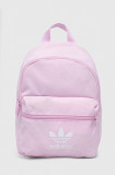 Adidas Originals rucsac culoarea roz, mic, cu imprimeu