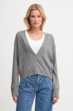 United Colors of Benetton cardigan din amestec de l&acirc;nă culoarea gri, light, 102HD6052