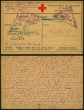 Russia WWI 1917 POW Rare Postcard Stationery Irkutsk to Austria - Censor DB.478