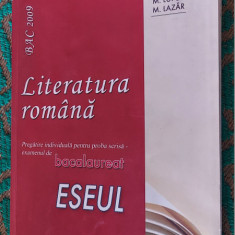 LITERATURA ROMANA ESEUL PROBA SCRISA BACALAUREAT PAICU LUPU LAZAR