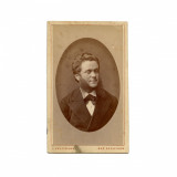 A. D. Xenopol, fotografie format carte-de-visite, atelier L. Kauffmann, cca. 1880