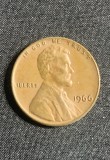 Moneda Ine Cent 1966 USA