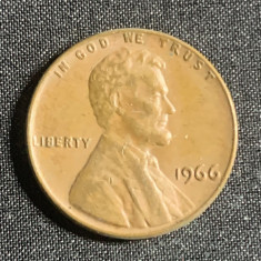 Moneda Ine Cent 1966 USA