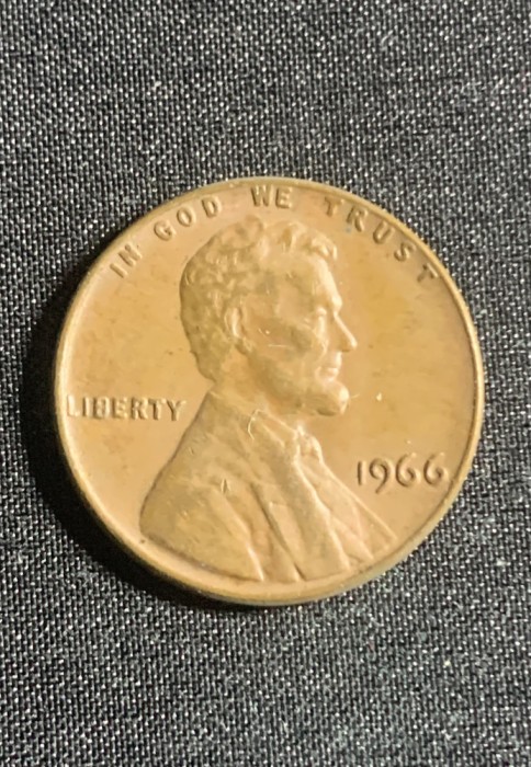 Moneda Ine Cent 1966 USA