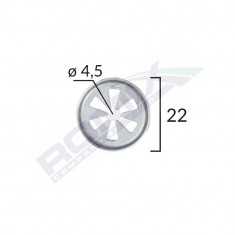 Clema Fixare Elemente Exterior Pentru Vw, Skoda, Audi, Ford, Seat 4.5X22mm Set 10Buc 134608 C70153-RMX