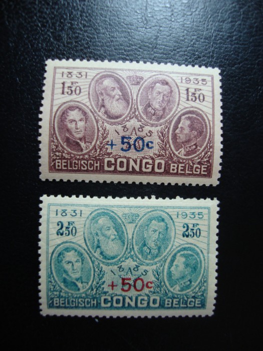 CONGO BELGIAN 1936 SERIE MNH-
