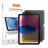 Cumpara ieftin Folie de protectie Ecran Privacy Techsuit ArmorGlass CrystalHD pentru Apple iPad (2025) / (2022), Sticla Securizata, Full Glue, Set 2 bucati