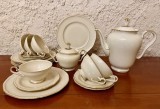 SET DE CAFEA DIN PORTELAN FIN CREM- 20 DE PIESE- MARCAJ KONIGL. Pr. TETTAU US ZONE 1946-1949