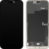 Display cu Touchscreen MP compatibil cu Apple iPhone 15 Pro Max, cu Rama, Versiune Soft OLED 120Hz FHD Diagnostic, Negru