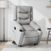 VidaXL Fotoliu rabatabil cu ridicare, gri deschis, material textil 3206573