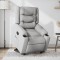 vidaXL Fotoliu rabatabil cu ridicare, gri deschis, material textil 3206573
