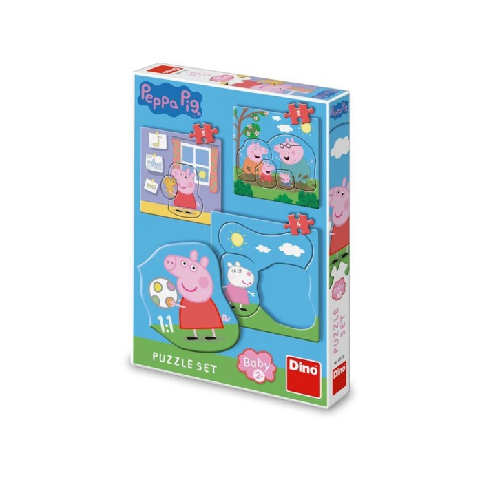 Puzzle 3 in 1, Peppa Pig &ndash; DINO TOYS