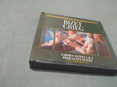 DUBLU DISC BIZET GRIEG 2 CD ORIGINALE foto