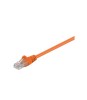Cablu UTP 0.25m portocaliu patchcord CAT5e 2x RJ45 CCA Goobay
