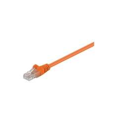 Cablu UTP 1m portocaliu patchcord CAT5e 2x RJ45 CCA neecranat Goobay
