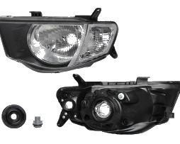 Far Mitsubishi L200 cabina lunga 12.2005-04.2010 DEPO partea Dreapta, tip bec H4 fara motoras , cu semnalizator alb