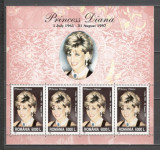 Romania.1999 Printesa Diana-coala mica DR.694, Nestampilat