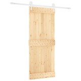 Cumpara ieftin Usa glisanta cu set de feronerie 85x210 cm, lemn masiv de pin