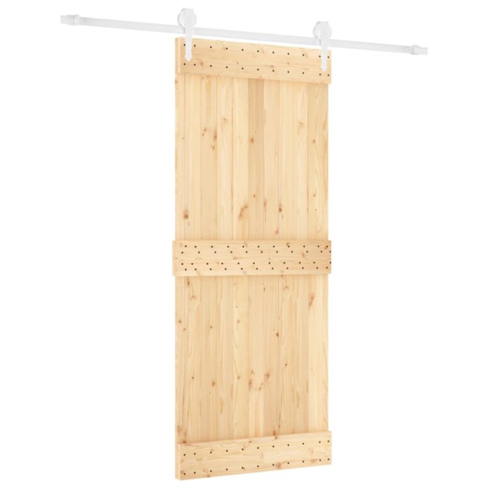 Usa glisanta cu set de feronerie 85x210 cm, lemn masiv de pin