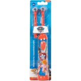 Periuta de dinti electrica pentru copii Karsten KAR0001, Paw Patrol, 1 treapta intensitate, 2 capete, Rosu