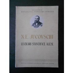N. E. JUCOVSCHI - LUCRARI STIINTIFICE ALESE