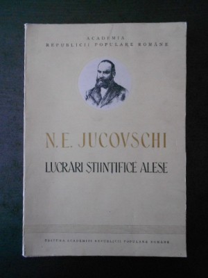 N. E. JUCOVSCHI - LUCRARI STIINTIFICE ALESE foto