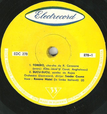 Roxana Matei_Ramon_Trio Grigoriu - Torero_Sucu_Quando Tu Me Queras_El Bayon (7&amp;quot;) foto