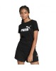 Tricou cu maneca scurta pentru fete PUMA Ess Logo Tee G, negru, 9-10 ani - OUTLET