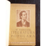 LITERATURA POPULARA - M. EMINESCU