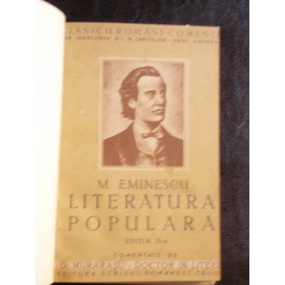 LITERATURA POPULARA - M. EMINESCU foto