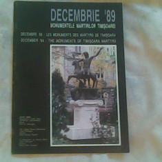 Decembrie '89 monumentele martirilor Timisoarei