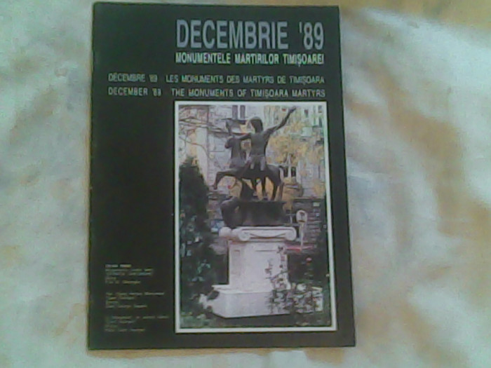 Decembrie &#039;89 monumentele martirilor Timisoarei