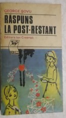 George Sovu - Raspuns la post restant (vezi detalii pentru livrare in tara)