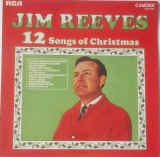 Jim Reeves &lrm;&ndash; 12 Songs Of Christmas _ NM / NM vinil, LP, disc _ muzica de Sarbatori , Craciun _ RCA, UK, 1971