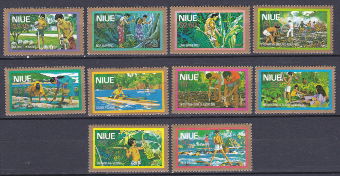 DB1 Niue 1979 Ocupatii Bastinasi 10 v. MNH Posta Aeriana