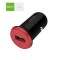 Alimentator Incarcator de la auto 1A 12-24V la 1x USB 1A negru GF-C5