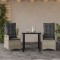 Gossi set mobilier de gradina cu perne, 3 piese,gri deschis,poliratan