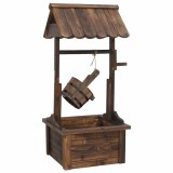 Cumpara ieftin Fantana de dorinte cu pompa, 57x50x112 cm, lemn masiv de brad