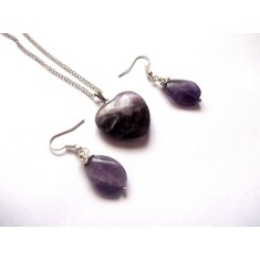 Set ametist, set bijuterii pietre semipretioase 38673