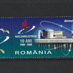 ROMANIA 2008 - ATOMUL IN SLUJBA UMANITATII, NUCLEARELECTRICA, MNH-1819 -2