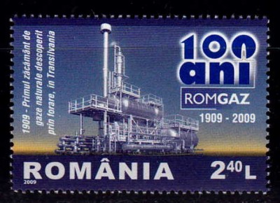 RO 2009 ,LP 1831 ,&amp;quot; ROMGAZ-100 de ani &amp;quot;, serie ,MNH foto