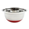 Bol pentru servirea / pregatirea mesei, VK 4014-22, inox + silicon, argintiu, 22 cm